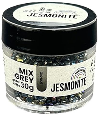 Jesmonite Paillettes de Verre 30g Mélange Gris