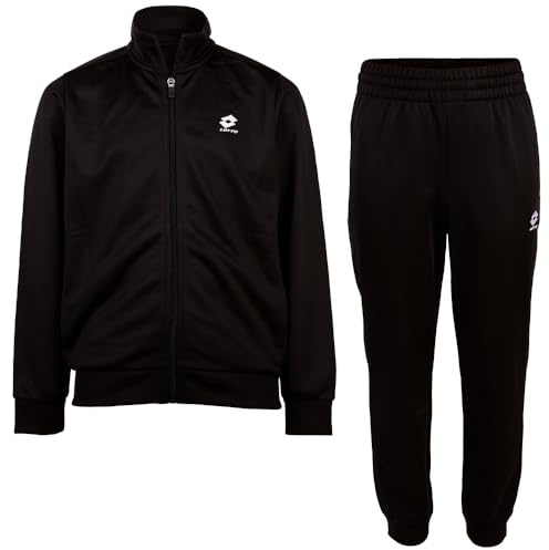 Lotto Trainingsanzug Kinder Schwarz 158-164 I 100% Polyester I Taschen