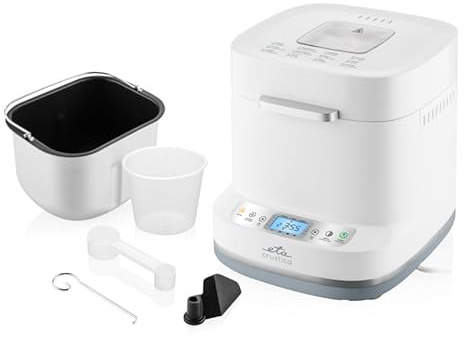ETA Brotbackautomat Crustica I mit Direktantrieb & 12 Programmen I Riemenlose GearDrive-Technologie I 3 Brotgrößen I Krustenbräunung, Joghurt & Marmelade I BPA-frei I 550 W