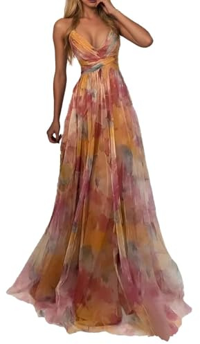 Vestido Largo de Mujer para con Estampado Elegante y Diseño Sin Mangas