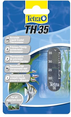 Tetra TH 35 akvarietermometer (exakt vätsketermometer för fastsättning på utsidan av akvarieskivan)