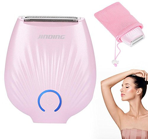 Lady Shaver Wiederaufladbare, Elektrorasierer 3 in 1 nass trocken Frau Rasierer elektrische Dame Gesicht Körper Achselhöhle Epilierer schmerzlos Haarentferner(Rosa)