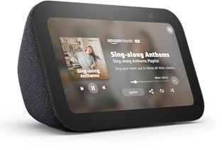 Like-New Amazon Echo Show 5 (newest model), Smart display, Designed for Alexa+, 2x the bass and clearer sound, Charcoal