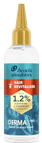 Head & Shoulders Hair Growth Serum, Dandruff Scalp Treatment, DermaXPRO, Leave-in Conditioner, Helps Support Hair Growth, Niacinamide & Caffeine, For Dry Scalp and Thinning Hair, 145ml