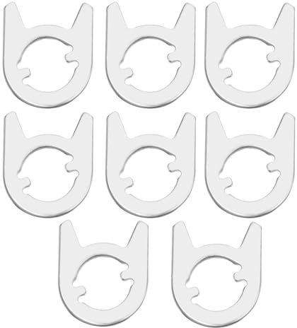 SG Store Lot de 8 rondelles de rechange pour serrure de porte, plaque de localisation de ressort pour réparer les poignées de porte intérieures, accessoires de porte, 33 x 27 mm