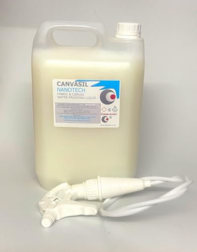 Carbusonic convertible roof waterproofer protector spray, Soft top waterproofing fabric stain repellant Nano hydrophobic. (5 lt)