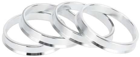 INFINAUTO Anillos centradores para llantas, 54.1mm DI a 60.1mm DE, anillos de cubo de rueda de aleación de aluminio, 4 piezas