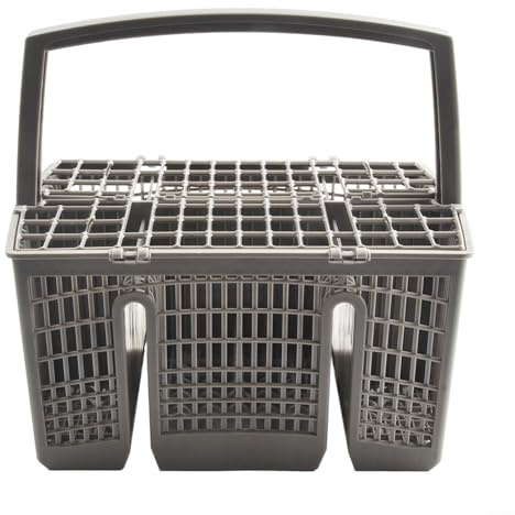 Bestickkorg diskmaskin ersättning – för Bosch – för Siemens – för Neff modeller SZ73100 SMZ5100 Z7863X0, plast, grå, ca 232 x 156 x 142 mm