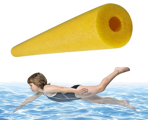 Pool Noodles, 120CM Hollow Foam Swimming Noodles, Flexible Floating Swimming Pool Noodle Foam Sticks for Kids Adults, Soft Float Aid Woggle Training Swim Noodle Foams Tube Exercise Water Toy