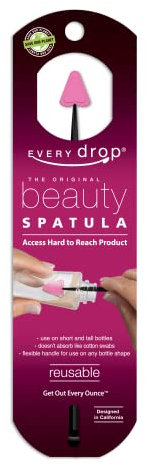 Every Drop Beauty Spatula, Washable and Reusable, 6.4 cm x 0.6 cm Size