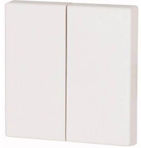 Eaton xComfort Funk Wippe, 2-fach neutral, 55 x 55 mm, reinweiß matt, CWIZ-02/01 (126046)