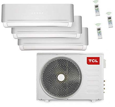 TCL 4 in 1 Trio Split Air Conditioner Cooling Heating Valve and Dehumidifier 24,000 BTU/7.9KW with R32 Refrigerant without Quick Connector Suitable for Server Rooms