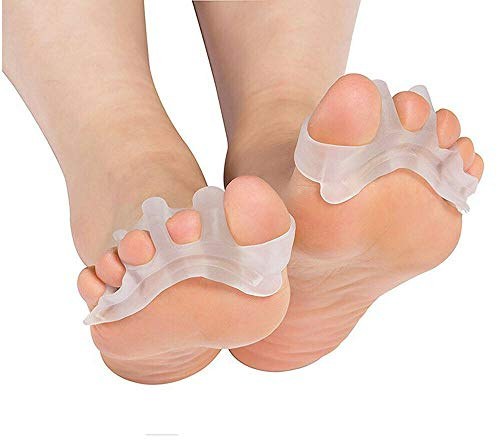 salefun Tutore Alluce Valgo Correttore - Separatore Dita Piede - Supporti per i piedi - Raddrizza dita silicone, dita a martello, divaricatore