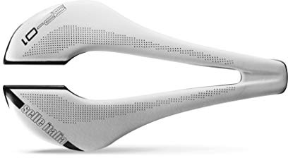 Selle Italia SP-01 Boost Superflow - Sella per Bicicletta da Performance con Seduta Neutra, Telaio Super Resistente e Ultraleggero - Bianca