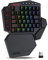 Redragon K585 PRO Wireless One-Handed Mechanical Keyboard, 42 Keys 3-Mode RGB 40% Gaming Keypad w/ 7 Onboard Macro Keys, Detachable Wrist Support, Rechargeable Battery (Red Switch)