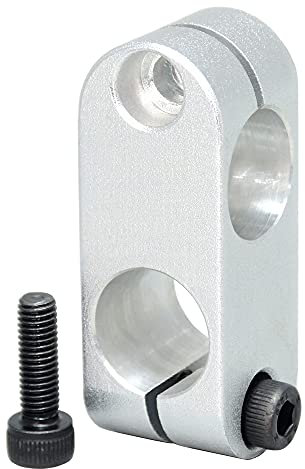 AUZHU STG - Morsetti a due vie in lega di alluminio Staffe di intersezione verticali Morsetti a doppio foro Supporti per alberi Giunti per tubi Supporti per tubi Supporti per sensori Stesso diametro