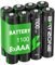 8 x AAA Rechargeable Batteries, Ni-MH 1100mAh High Capacity Battery, 1200 Tech Ni-MH Batteries, Low Self-discharge 1.2V, with Battery Protection Box
