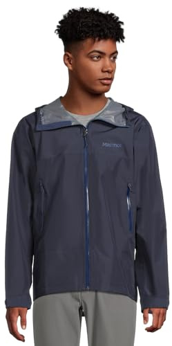 Marmot Hombre Minimalist Pertex Jacket Chaqueta Pertex Impermeable, Chubasquero Ligero, Cortaviento, Cortaviento Transpirable, Óptimo para Correr y Senderismo, Arctic Navy, M