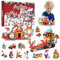 LINROMIA Adventskalender 2025 Kinder, Weihnachtskalender mit 24 Bausteine Spielset Spielzeug Adventskalender, Weihnachtsgeschenke für Kinder Jungen Mädchen ab 3 Jahren