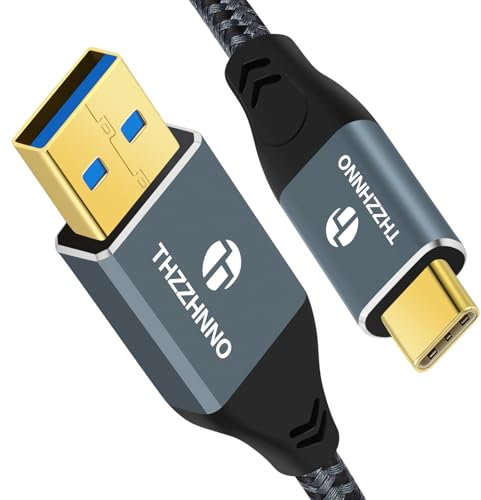 Thzzhnno USB C to VGA Cable 3M, USB Type C to VGA conversion 1080P@60Hz for Laptops, Mobile Phones, Tablets HDTV、Displays and Projectors