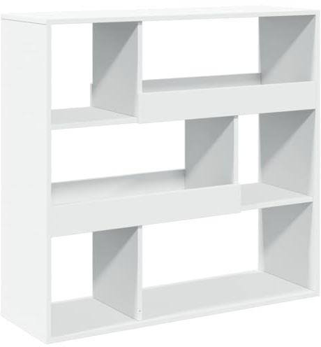 vidaXL Estantería/Divisor de Espacios Blanco 100x33x94,5 cm, librería, estantería para Libros, Muebles para Libros, Biblioteca, Armario para Libros