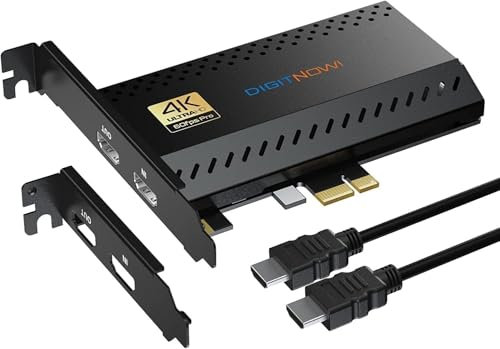 Scheda di acquisizione interna, scheda di acquisizione PCIe, streaming e registrazione in 4K60 con latenza ultra bassa, funziona con PS4, PS5, Xbox, Nintendo Switch, in OBS, YouTube, per PC Windows