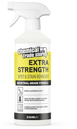 Chemical Trade Store - Spot & Stain Remover 500ml - Carpet & Upholstery Cleaner Spray for Pet Stains, Wine, Food, Mud, Drink Spills - Lavender Scent - Heavy Duty Formula