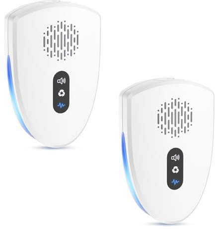 2026 Upgraded Ultrasonic Pest Control Repeller, Mouse Repellent Indoor for Spider Bug Roach Ant Mosquito Rat Mice Insect Deterrent, Mouse Rodent Repellent Ultrasonic Plug in, 3 Mode Switching, 2 Pack