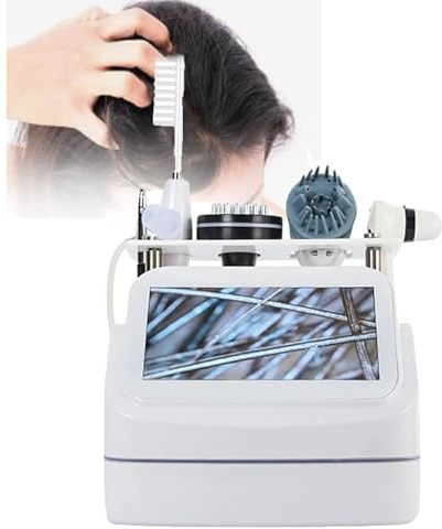STIDEsknautic Détecteur de Peau et de Cuir chevelu 5 en 1,Analyseur Capillaire,Détection de la santé de la Peau et des Cheveux,Scanner à écran LCD,Utilisation à Domicile et en Salon