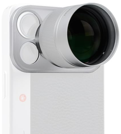 PGYTECH Teleobiettivo 2X per iPhone 17 Pro, Kit Fotografico Vintage RetroVa con Anello Adattatore e Custodia, Estensore Ottico Professionale per Riprese Cinematografiche a Lunga Distanza