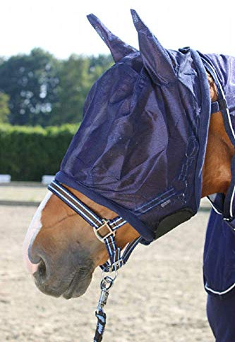 PFIFF 102144 Masque Anti-Mouches avec Oreilles Bleu