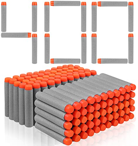 VCOSTORE Colpi Nerf - 400 Pezzi Proiettili Nerf Proiettili Frecce Dardo Proiettili Ricarica Frecce in Schiuma per la Serie N-Strike Elite Blasters
