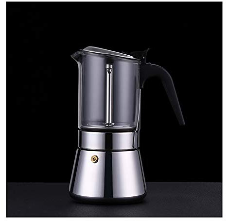DYB Moke e caffettiere Moka Pot Induction Home Stovetop Caffettiera Caffettiera Caffettiera Portatile Ufficio Make Coffee Appliance (Size : 360ML)