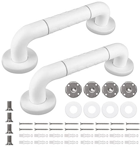 Sporgo Poignées Douche pour personnes âgées : 2 pièces 30 cm Acier inoxydable Poignée de baignoire antidérapante Poignée de baignoire murale pour WC, salle de bain Cuisine Escaliers, pour enfants