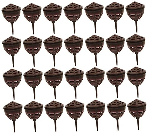 QmjdDymx 100pcs Engrais à bonsaï, Panier d'engrais de bonsaï Panier de Couverture à Outils de Jardin en Plastique réutilisable pour Fleur, Plantes succulentes, Style 1 Panier d'engrais à bonsaï