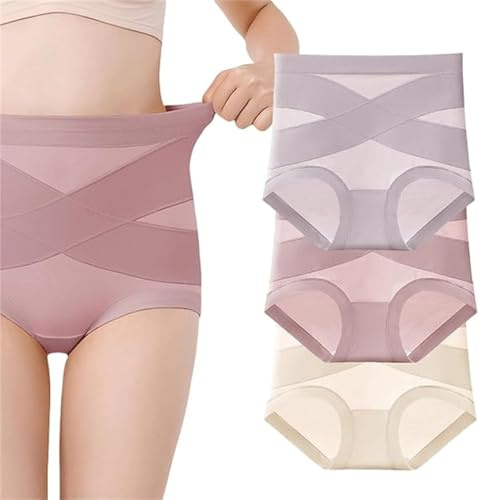 GARWAR Bragas Ciracla Lushybum,Bragas Moldeadoras Premium cómodas y antifugas,Ropa Interior de Cintura Alta sin Costuras para Mujer