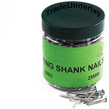 Ring shank flooring nails 25mm x 1/2kilo tub