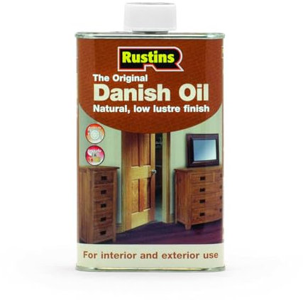 RUSTINS Original Danish Oil 500ml- Rich, Natural Glow - Enhances Wood Grain Beautifully, Professional-Grade Finish, Easy DIY Application