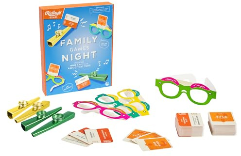 Ridley's Notte di giochi per famiglie, include 2 giochi - Kazoo That Tune and Who Am I? - Giochi di festa/gruppo ideali per bambini dagli 8 anni in su - Include tutte le forniture e le istruzioni