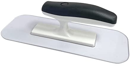 Hanroy Plastic Trowel with Black Comfortable Grip Handle, Includes 3.5 x 9.5'' Finishing Trowels, Lightweight Mounting, Round End, Suitable for Scrape,Plastering and Paint Walls(D1147-T)