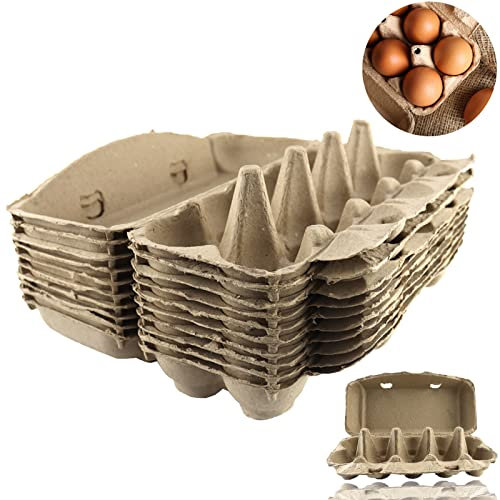 Boîtes à Œufs en Carton Boîte à Oeufs pour 10 Œufs Boîte à Œuf pour Grands Œufs de Stockage Vide pour La Cuisine, La Ferme, Les Fournitures - 10Pcs Boite a Oeuf