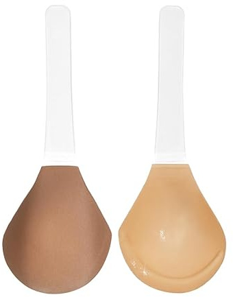 Reggiseno adesivo a immersione con sollevamento estremo - Coppe adesive per coppe A-F, coperture per reggiseno in silicone di supporto, reggiseno adesivo senza schienale, reggiseno a immersione, coppe