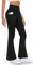 BLONGW Flared Leggings Yogahose Damen High Waist Schlaghose Leggins with Taschen Bootcut Jogginghose für Outdoor, Fitness, Arbeit