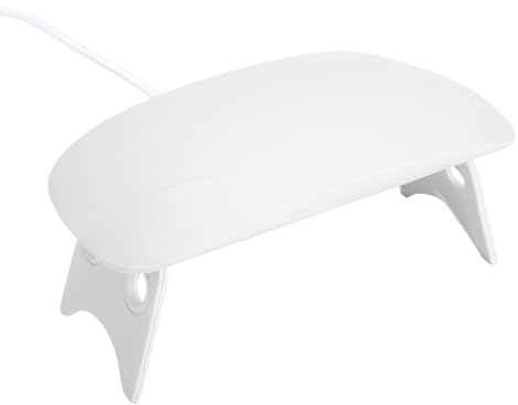 Lámpara de uñas UV de 6W - Luz UV de esmalte de uñas con 2 configuraciones de temporizador | Secador de uñas de gel UV para uso en el hogar y el salón | Luz LED para esmalte de gel, manicura,