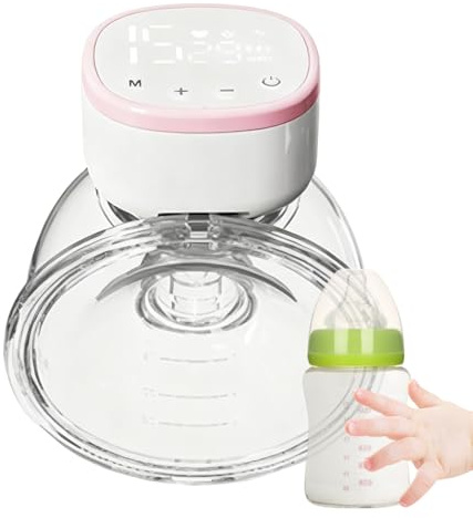 Tiralatte portatile, display intelligente elettrico per allattamento al seno del bambino, pompa per il latte ricaricabile, per la mamma che allatta ospedale, borsa da viaggio, latte e capezzolo
