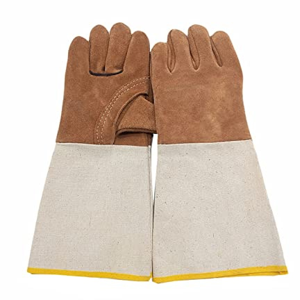 Gants de soudage en cuir long résistant aux gants protection soudure la toile