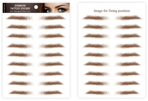 Pegatinas para cejas, plantillas de formación, semipermanentes, parecidas
