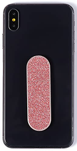 MOMOSTICK - El original! Soporte de dedo para teléfono móvil – Soporte de móvil para teléfono móvil – anillo de celular para iPhone Samsung Huawei (Serie Pearl - PU de oro rosa)