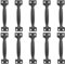 DOITOOL 10PCS Barn Door Handles Black Gate Handles for Wooden Fences 4 Inch Vintage Cabinet Handle Pull for Kitchen Cupboard Furniture Drawer Cabinet Hardware (Black,4 Inch)