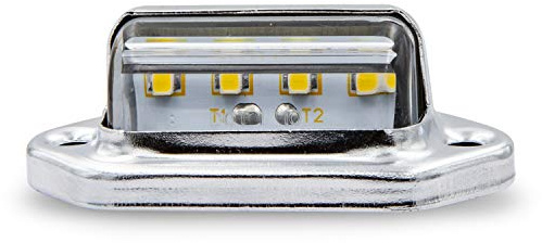 Maxxima LED License Plate Light 1.7 x 1 with Stainless Steel Chrome Bezel